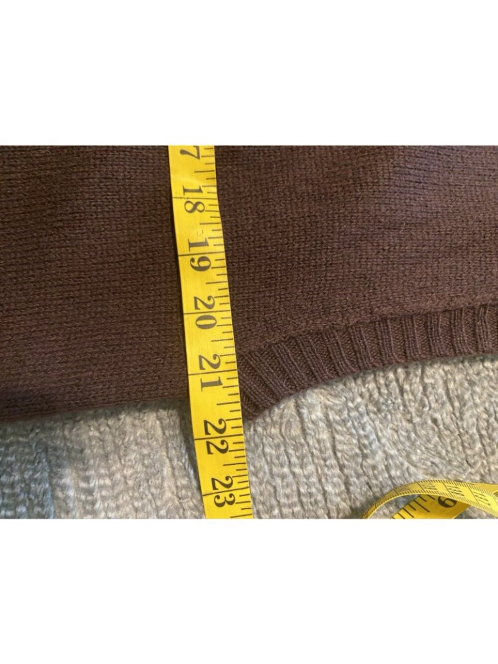 J.jill Cashmere Wool Blend Sweater Maxi Dress XL Tall In Espresso Cable Knit NWT - Picture 4 of 6